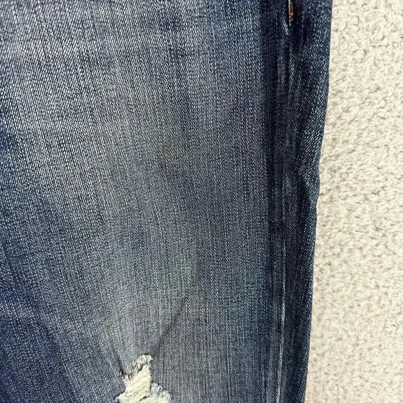 J. Brand Skinny Jeans Womens 29 Blue Dark Wash High Rise Stretch Distressed Boho - Picture 2 of 9